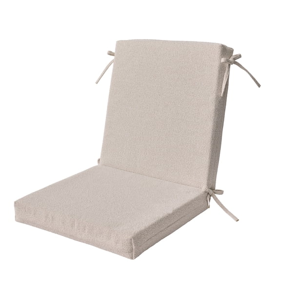 Open Box Better Homes & Gardens 44" x 20" Outdoor Chair Seat Cushion, 1-Piece, Cream Boucle