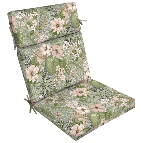 Better Homes & Gardens 44" x 21" Multi-color Floral Rectangle Outdoor Chair Cushion, 1 Piece