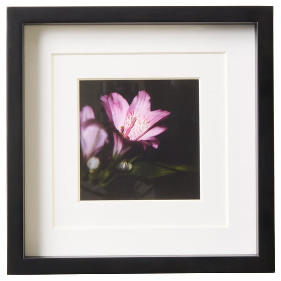 Better Homes & Gardens - 4X4 Picture Frame - Multi Layered Double Matted Clayton Black Wall Photo Frame