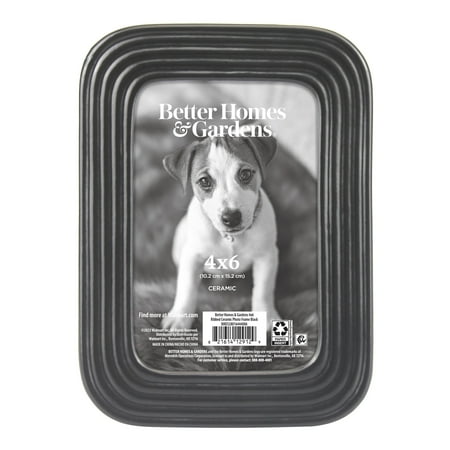 Better Homes & Gardens 4x6 Ceramic Tabletop Frame, Black