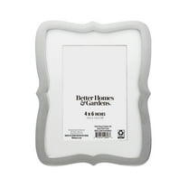 Better Homes & Gardens 4x6 Ornate Tabletop Picture Frame, Silver