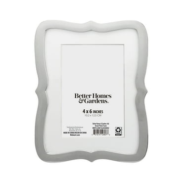 Better Homes & Gardens 4x6 Ornate Tabletop Picture Frame, Silver