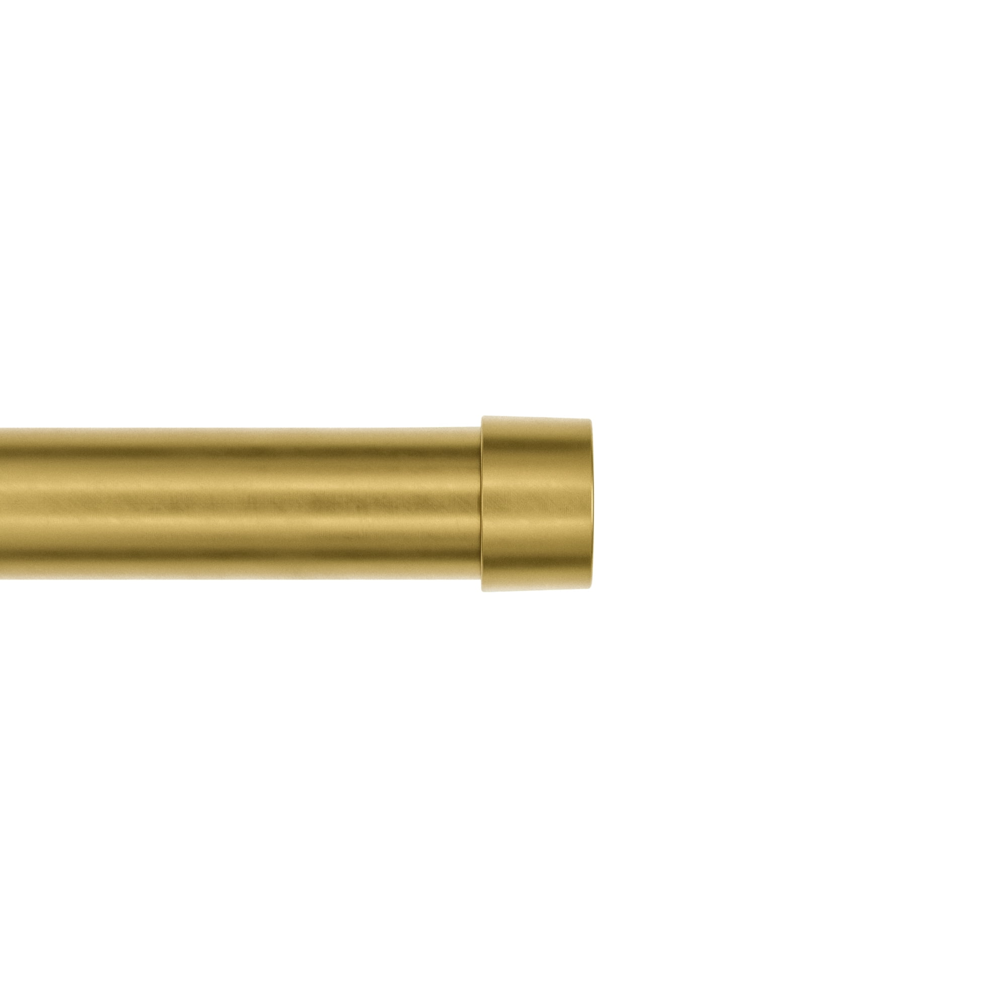 Better Homes & Gardens 5/8" Plated Brass Adjustable Add on Curtain Rod Kit, 32"-120"