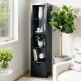 Better Homes & Gardens 5Cube Vertical Storage Organizer, Solid Black