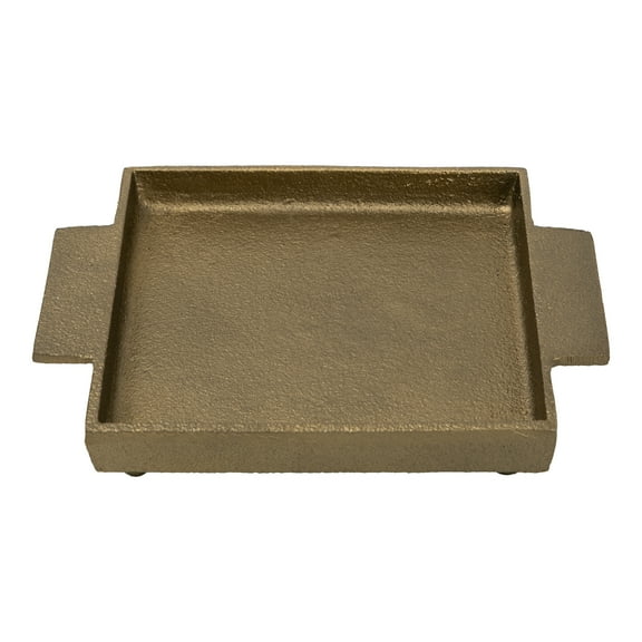 Better Homes & Gardens 5" Decorative Gold Cast Iron Pillar Tealight Candle Holder Plate