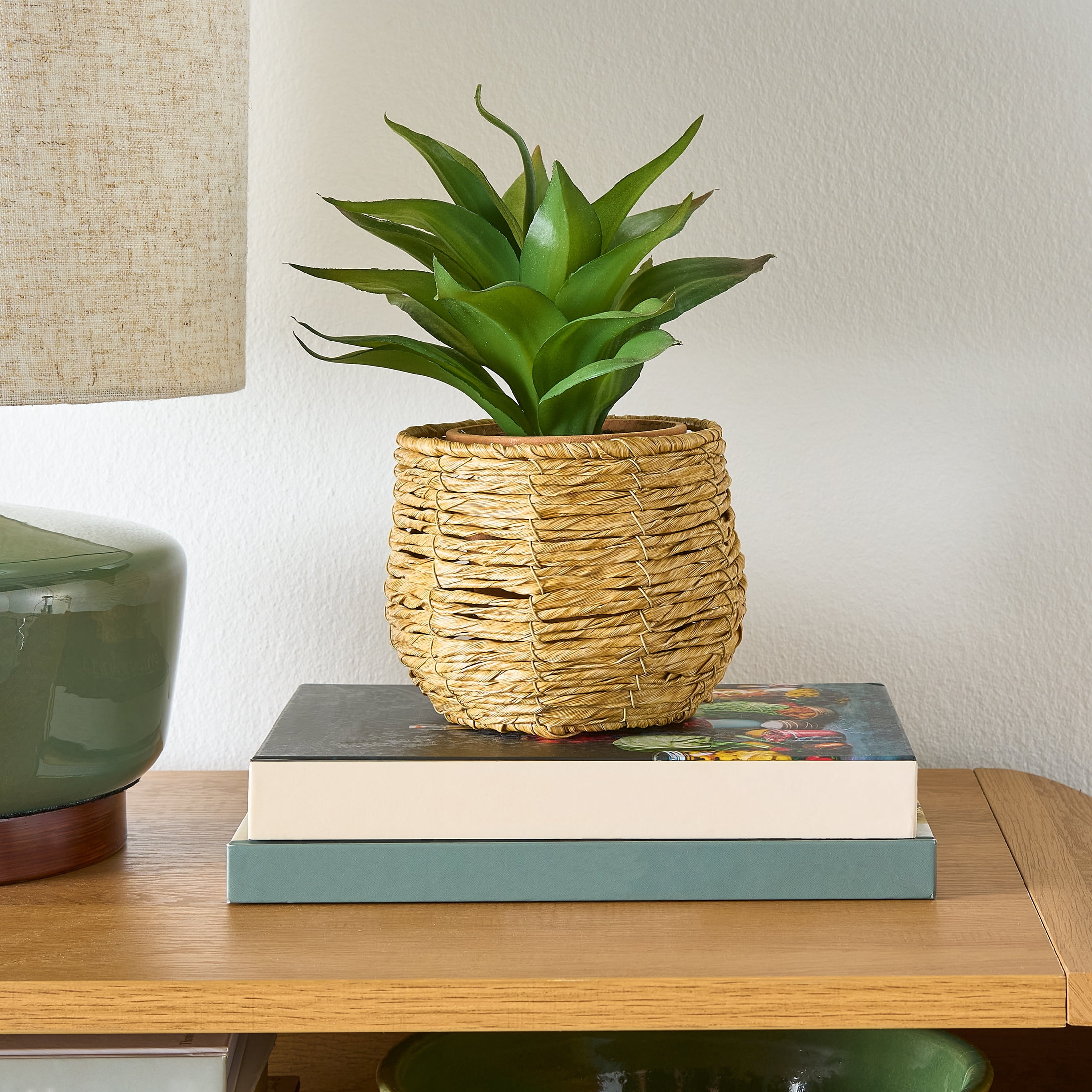 Better Homes & Gardens 5" Woven Faux Seagrass Vase - Walmart.com