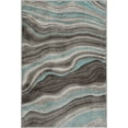 thumbnail image 1 of Better Homes & Gardens 5' x 7' Waves Teal Indoor Area Rug, 1 of 7
