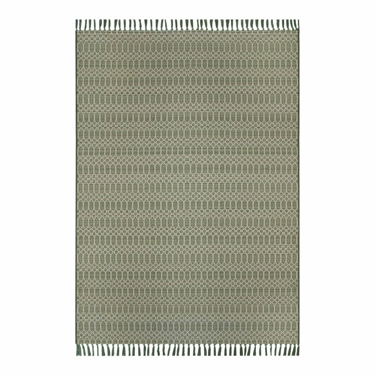 Free Shipping! Better Homes & Gardens Outdoor Rug 5x7 Green Tassel