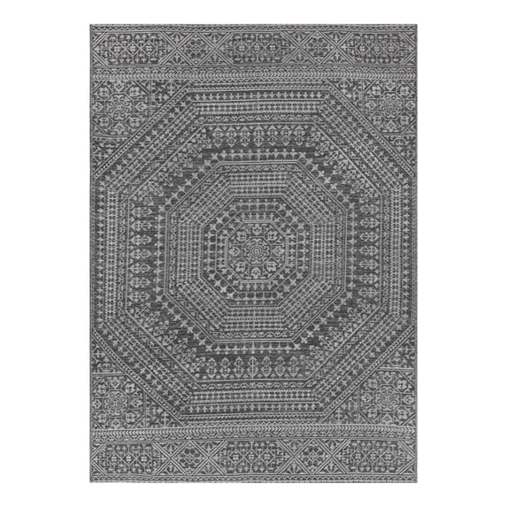 Better Homes & Gardens, 5'x7' Grey Reversible Indoor/Outdoor Rug