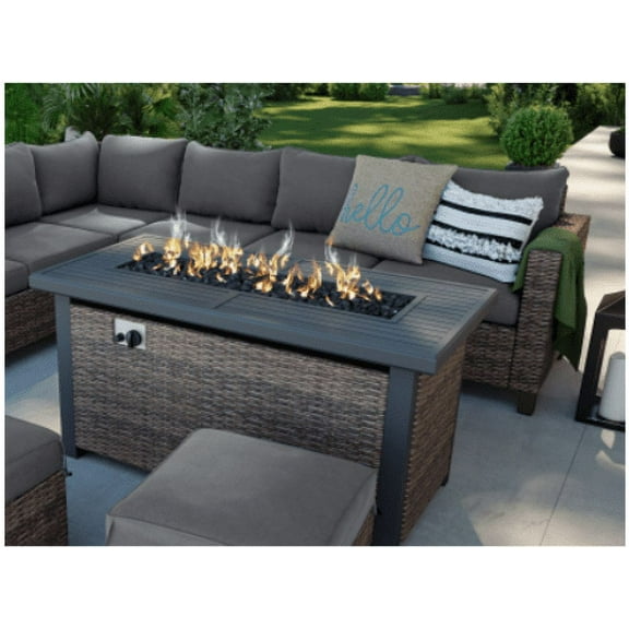 Better Homes & Gardens 50 inch Brookbury Gas Burning Steel Fire Pit Table