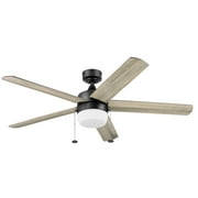 Better Homes & Gardens 52" Pearce Modern Black Indoor Ceiling Fan with Light, Adjustable Color Temperature & Reverse Airflow