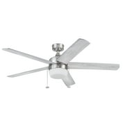 Better Homes & Gardens 52" Pearce Nickel Indoor Ceiling Fan with Light, Adjustable Color Temperature & Reverse Airflow
