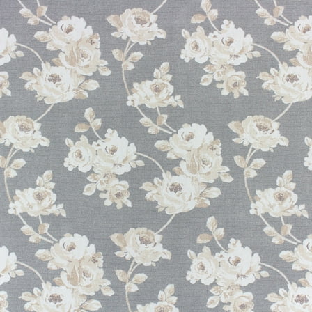 Better Homes & Gardens 54” 100% Cotton Fabric, 8 Yard by the Bolt, Floral Blooms Grey