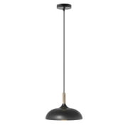 Better Homes & Gardens 55” Height Adjustable Black Pendant Ceiling Light, All Metal A19 LED Bulb
