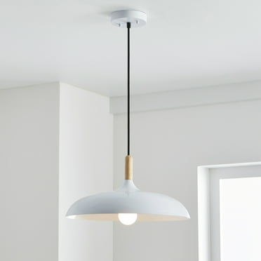 Better Homes & Gardens 55" Industrial White Pendant Ceiling Light, All Metal Fixture Adjustable Cord