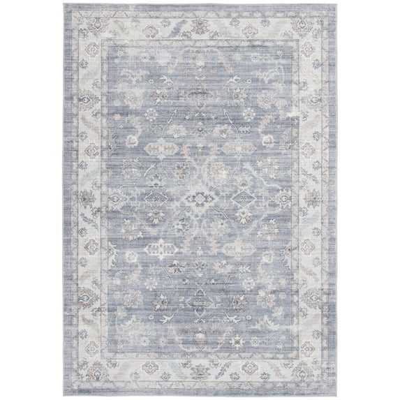 Better Homes & Gardens 5x7 Blue Persian Machine Washable Faux Fur Indoor Area Rug