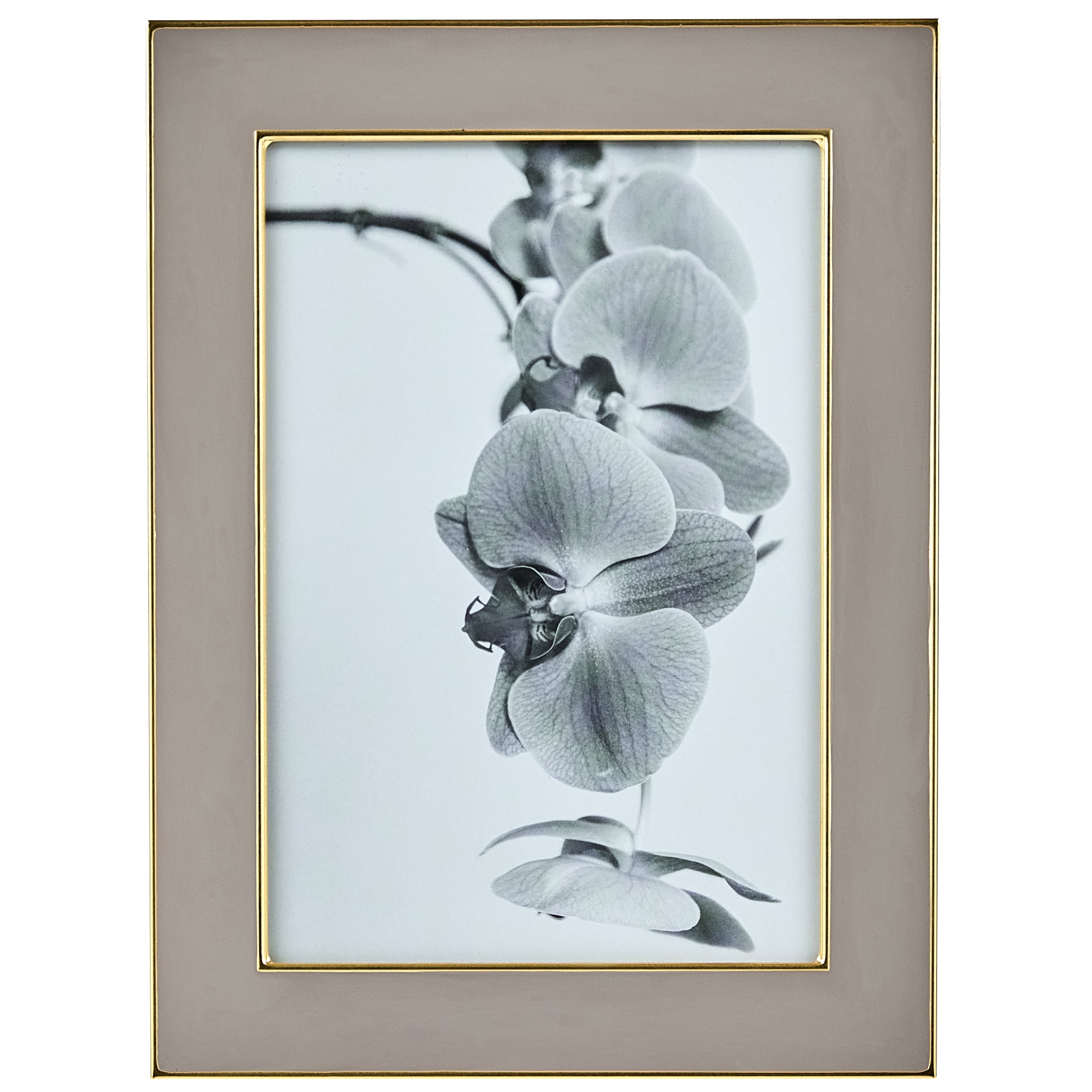 Better Homes & Gardens – 5x7 Picture Frame – Grey/Gold Tabletop Photo Frame