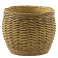thumbnail image 1 of Better Homes & Gardens 6.1" x 6.1" x 4.8" Concrete Basket Planter, Brown, 1 of 9