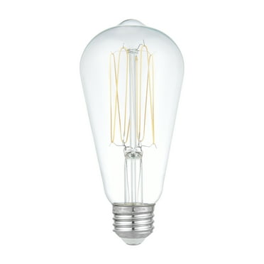 Better Homes & Gardens 6.5W (60W Equivalent) Daylight Dimmable ST19 Thin Filament Light Bulb E26 Base 2 Pack