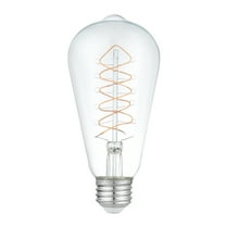 Better Homes & Gardens 6.5W (60W Equivalent) Soft White Dimmable ST19 Thin Filament Light Bulb E26 Base 2 Pack