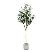 Better Homes & Gardens 6' Artificial Olive Tree in Ceramic Planter