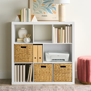 Better Homes & Gardens 6 Cube Organizer with Storage Cubbies, White Texture