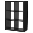Better Homes & Gardens 6Cube Storage Organizer, Solid Black