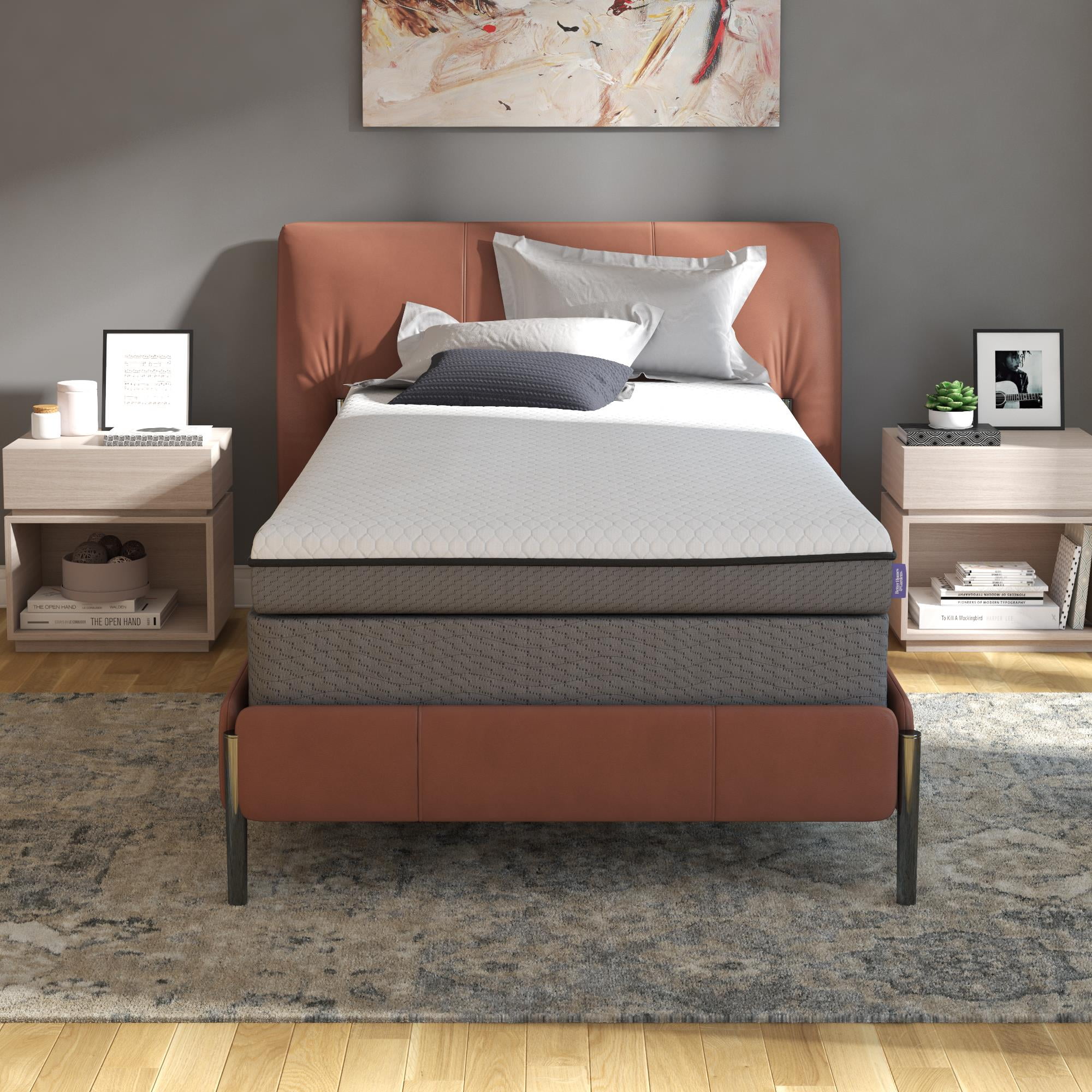 Better Homes & Gardens 6” Peaceful Purity Charcoal Gel Memory Foam