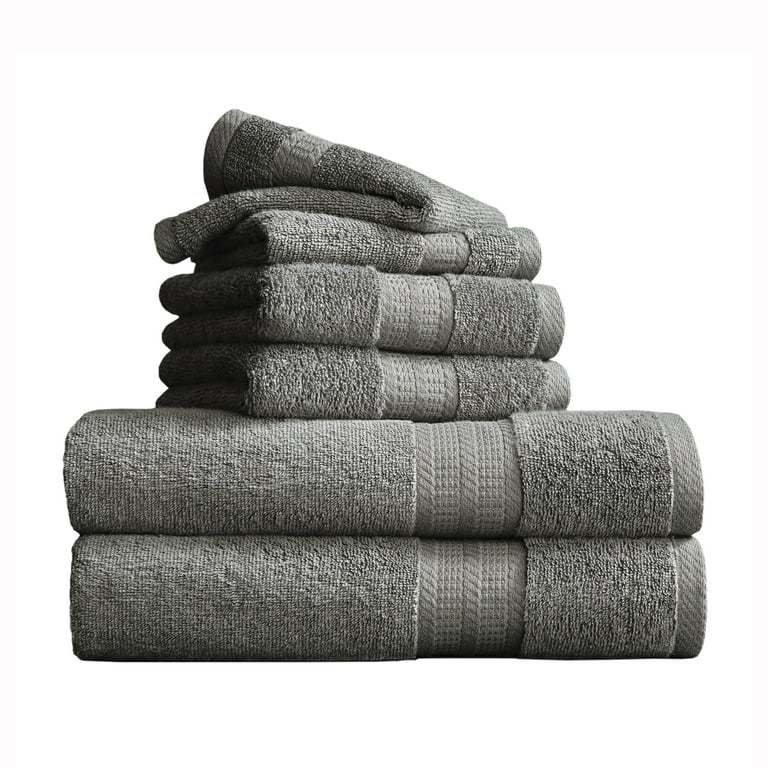 Better Homes & Gardens Adult Bath Towel, Solid Grey 