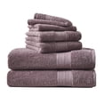 thumbnail image 1 of Better Homes & Gardens 6-Piece Bath Towel Set, Solid Purple, 1 of 10