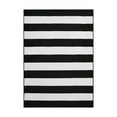 Better Homes & Gardens 6' x 9' Black and White Striped Outdoor Rug