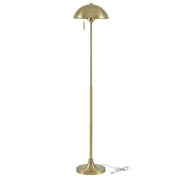 Better Homes & Gardens 62" Modern Pull-chain Brass Floor Lamp with Brass Dome