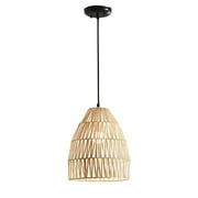Better Homes & Gardens 63" Wovan Rattan Ceiling Pendent Light, Adjustable Cord With LED Light Bulb