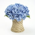 Better Homes & Gardens 7.8in Artificial Blue Hydrangea Flowers in Woven