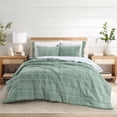 thumbnail image 1 of Better Homes & Gardens 7 Piece Plaid Green Bed in a Bag Comforter Set with Sheets, Queen, 1 of 9