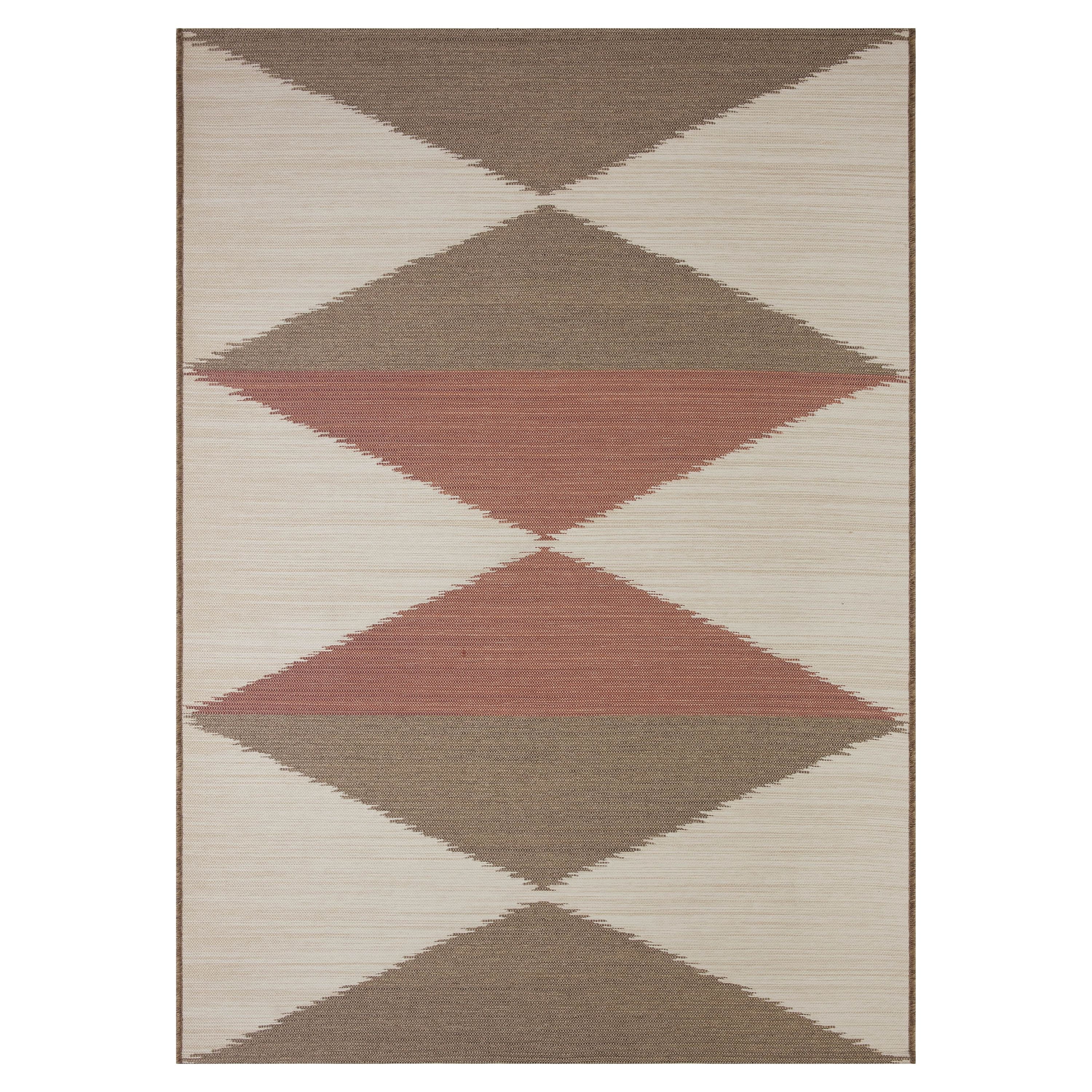 Better Homes & Gardens 7' x 10' Rust Diamond Outdoor Rug - Walmart.com