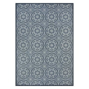 Better Homes & Gardens 7’x10’ Blue Monarch Medallion Outdoor Rug