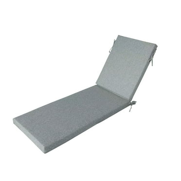 Better Homes & Gardens 72" x 21" Premium Gray Outdoor Chaise Lounge Cushion