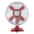 thumbnail image 1 of Better Homes & Gardens 8" 3-Speed Red Retro Metal Tiltable-Head Oscillating New Table Fan, 1 of 8