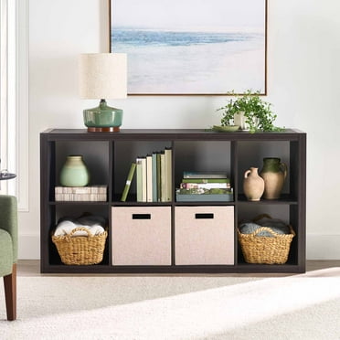 Better Homes & Gardens 8 Cube Storage Organizer, Tobacco Oak