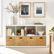Better Homes & Gardens 8 Cube Storage Organizer, White Texture