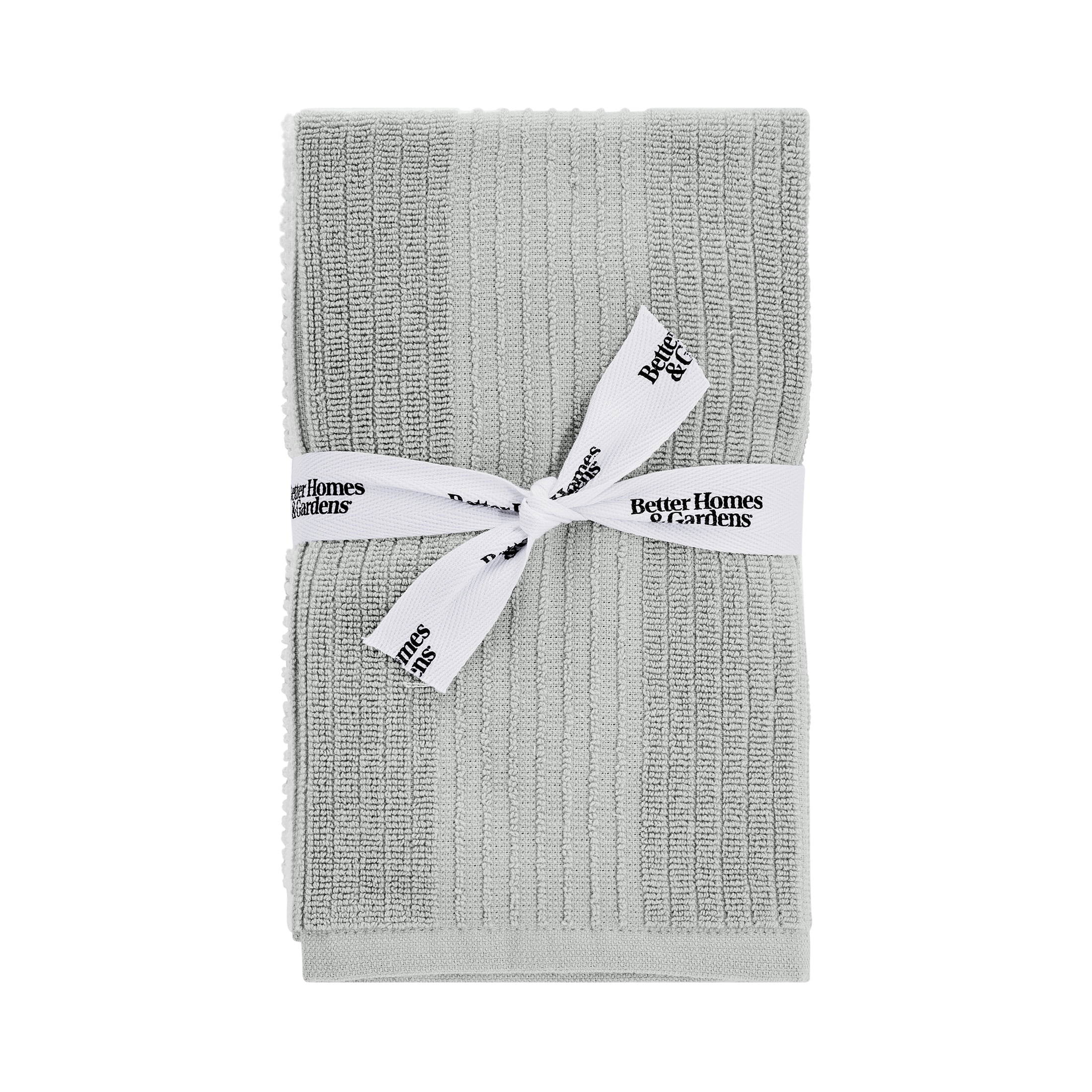 Better Homes & Gardens 8-Pack Barmop, 16"x19", Soft Silver