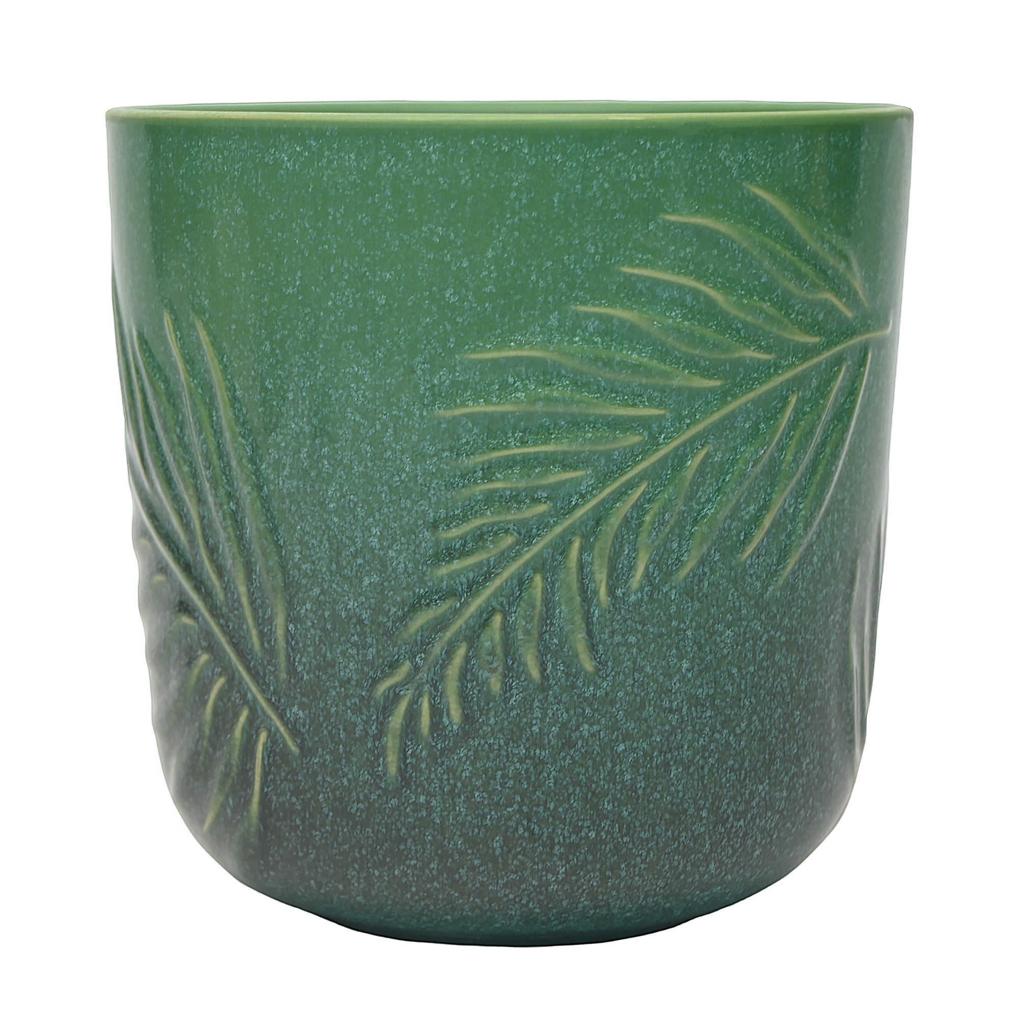 Better Homes & Gardens 8-Inch Ceramic Planter with Botanical Design