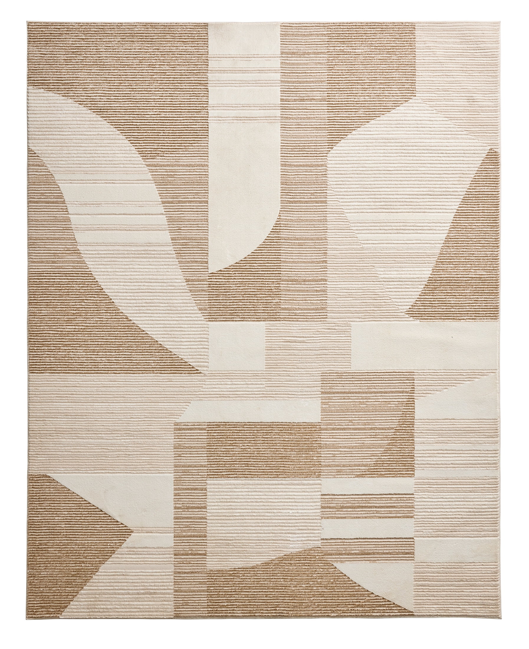 Better Homes & Gardens Neutral Modern Shapes Abstract Indoor Area Rug, 7'10"x10'