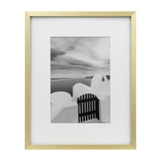 Better Homes & Gardens 8 x 10 Gold Gallery Wall Picture Frame, Matted to 5 x 7