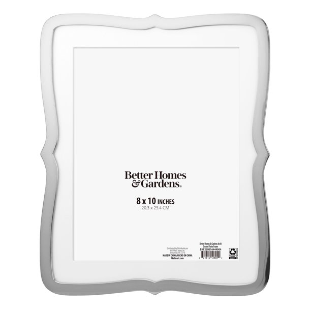 Better Homes & Gardens 8x10 Ornate Tabletop Picture Frame, Silver