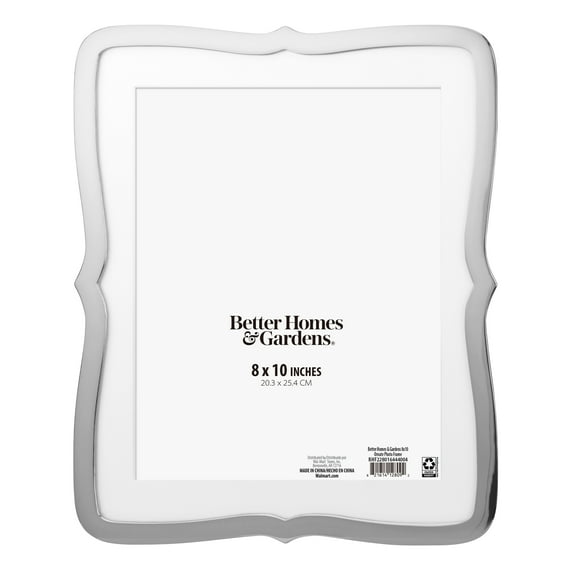 Better Homes & Gardens 8x10 Ornate Tabletop Picture Frame, Silver