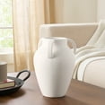 thumbnail image 1 of Better Homes & Gardens 9.8" White Handled Ceramic Vase, 1 of 6