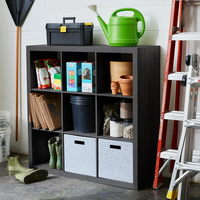 Better Homes & Gardens 9Cube Storage Organizer, Charcoal