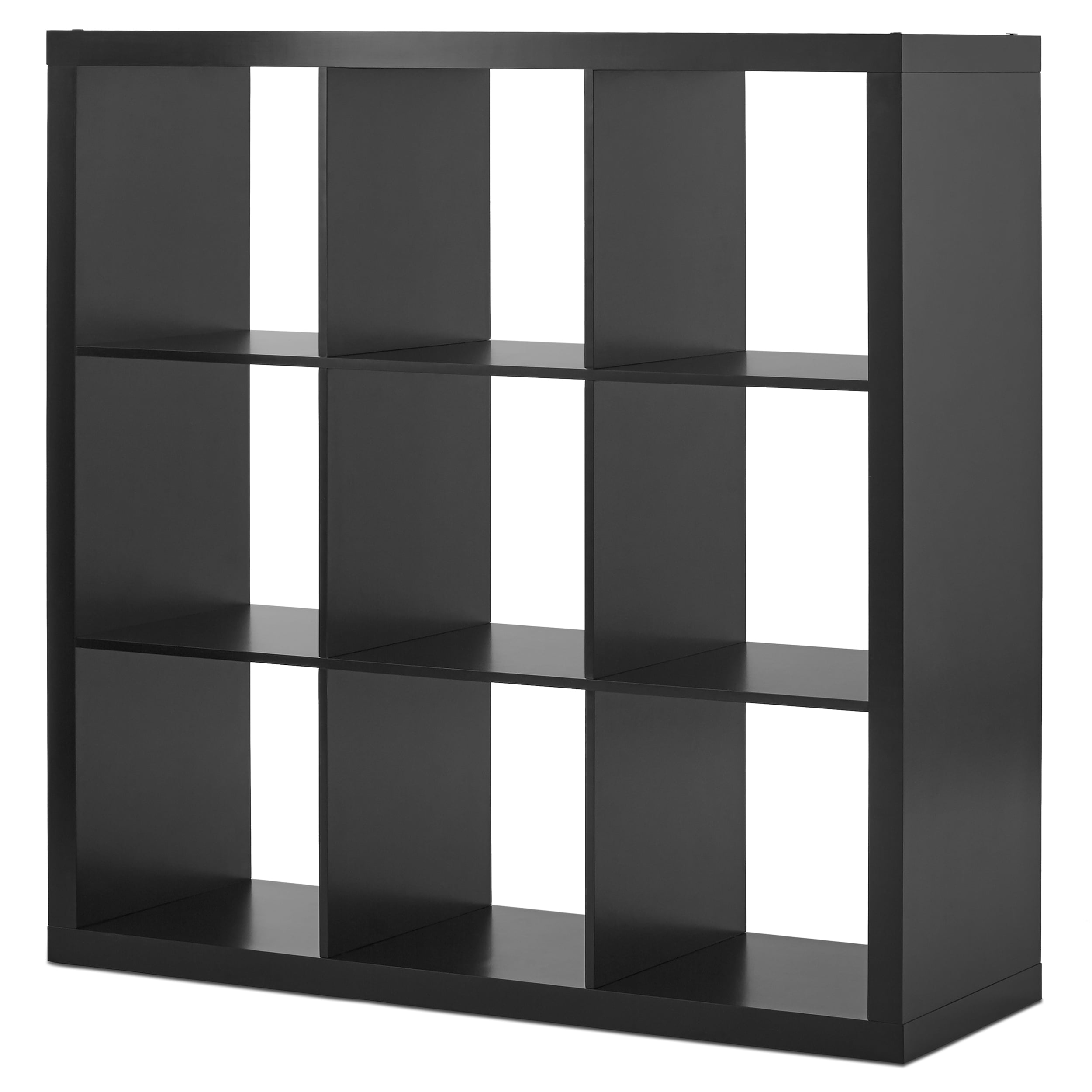 Better Homes & Gardens 9-Cube Storage Organizer, Solid Black